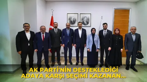 AK Parti'nin desteklediği adaya karşı seçimi kazanan Baro Başkanı Saka'dan AK Parti'ye ziyaret
