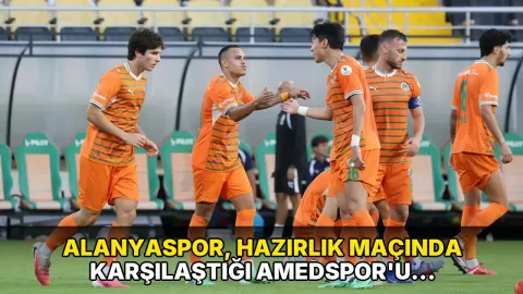 Alanyaspor, hazırlık maçında karşılaştığı Amedspor'u 4-0 yendi