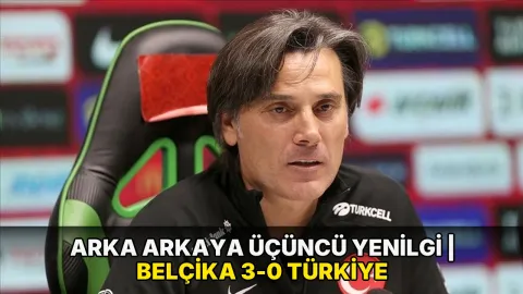 Arka arkaya üçüncü yenilgi | Belçika 3-0 Türkiye