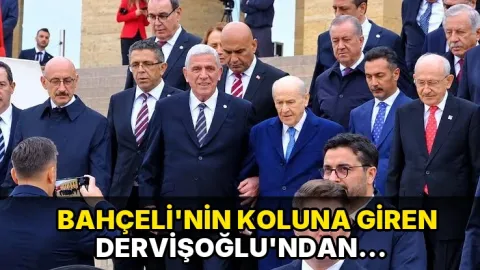 Bahçeli'nin koluna giren Dervişoğlu'ndan eleştirilere yanıt!