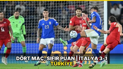 Dört maç, sıfır puan | İtalya 3-1 Türkiye