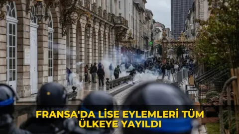 Fransa'da lise eylemleri tüm ülkeye yayıldı