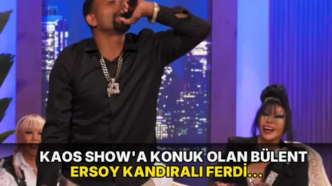 Kaos Show'a konuk olan Bülent Ersoy Kandıralı Ferdi şarkı söyleyince kendini tutamadı