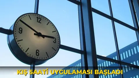 Kış saati uygulaması başladı