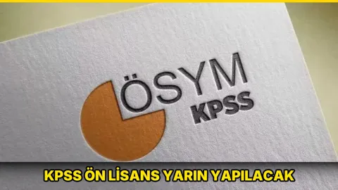 KPSS Ön Lisans yarın yapılacak