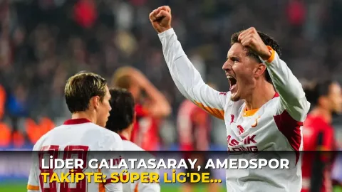 Lider Galatasaray, Amedspor takipte: Süper Lig'de 8'inci haftanın sonuçları ve puan durumu