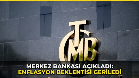 Merkez Bankası açıkladı: Enflasyon beklentisi geriledi