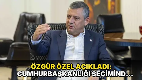 Özgür Özel açıkladı: Cumhurbaşkanlığı seçiminde aday olacak mı?