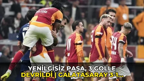 Yenilgisiz Paşa, 3 golle devrildi | Galatasaray 3-1 Kasımpaşa