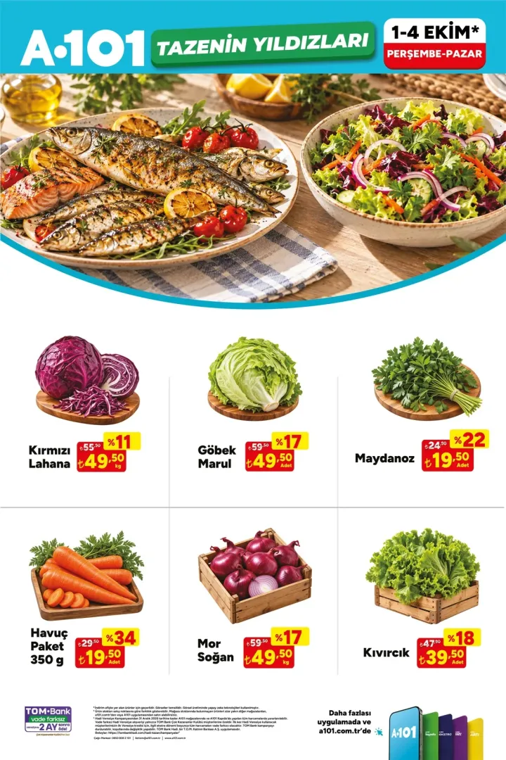 1 - 4 Ekim 2026 A101 aktüel kataloğu