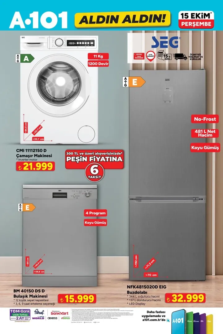 15 Ekim 2026 A101 aktüel kataloğu