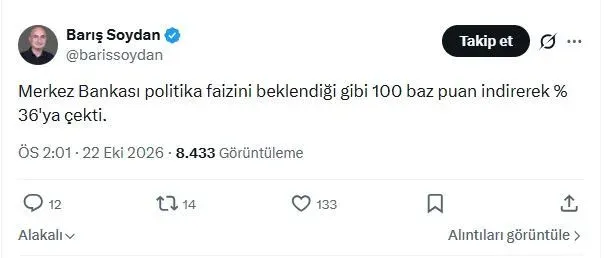 Ekonomistlerden faiz kararı yorumu: ‘İndirimlere kapıyı açık tuttu’