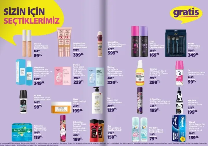 Gratis Ekim 2026 kataloğu